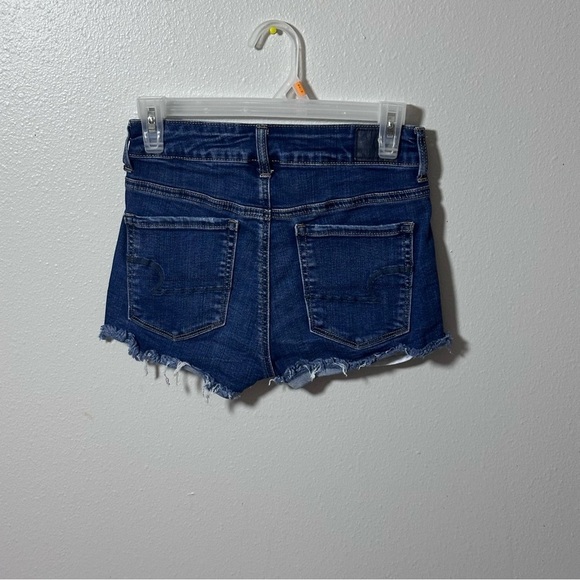 American Eagle Women Denim Super Stretch Hi-Rise Shortie Shorts size 4 - Picture 4 of 9